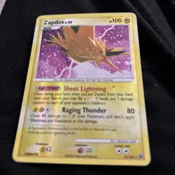 Pokemon Zapdos Card 14/100 Reverse Holo Majestic Dawn - MP/LP Condition - Image 1