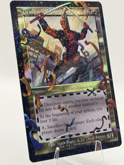 Deadpool Trading Card POOL PARTY FOIL SECRET LAIR 7129 Marvel MTG NM Chase - Image 4