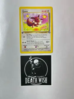 Eevee 51/64 1st Edition Pokemon Card Jungle - Image 1