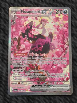 Pokemon Ascended Heroes Fezandipiti Ex SIR 288/217 MINT CONDITION CARD - Image 2
