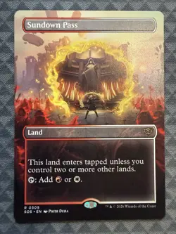 MTG Sundown Pass #0305 Borderless Rare Secrets of Strixhaven (SOS) - Image 2