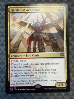 MTG Hardened Academic #0194 Rare Secrets of Strixhaven (SOS) - Image 2