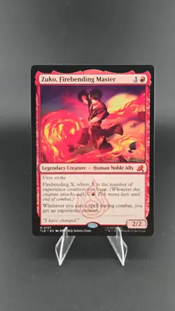 Avatar Zuko Firebending Master Mythic Legendary Creature TLE 0127 Red MTG - Image 1