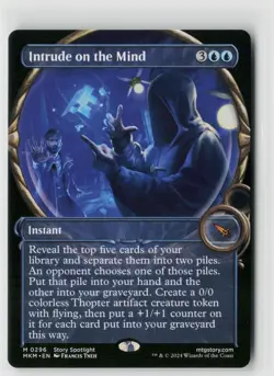 MTG Murders At Karlov Manor Intrude On The Mind (Showcase) x1 NM Mythic - Image 1