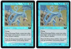 Hunting Drake x2 2x 2001 Planeshift FOIL Blue Common Creature MTG NM AZ1 - Image 1