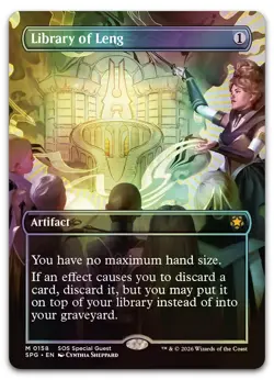 Library of Leng (Borderless) #158 (Foil) (NM) Special Guests SPG Magic MTG - Image 1