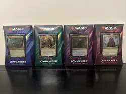 Magic the Gathering (MTG) 2019 Commander Set of 4 Decks New/Sealed - Image 1