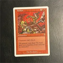 Wizards of the Coast Bedlam Red Enchantment Rare 7th Edition 2001 Ron Spencer - Image 1