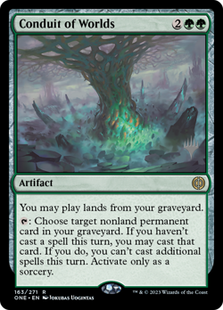 Conduit of Worlds (Promo Pack) [Phyrexia: All Will Be One Promos] Foil Near Min - Image 1