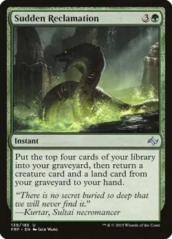 SUDDEN RECLAMATION X 4 N/M- FATE REFORGED MAGIC THE GATHERING - Image 1