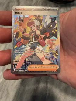 Hilda 171/086 Full Art Trainer White Flare Pokemon Card SIR NM - Image 1