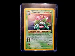 Pokemon Original WOTC Vintage Venusaur Black Star Promo Holofoil - Image 1