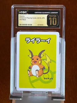 Pokemon Raichu Old Maid Japanese CGC 10 Pristine - Image 1