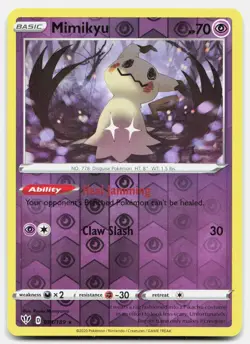 Mimikyu 081/189 Rare Darkness Ablaze Pokemon Reverse Holo Moderately Played - Image 1