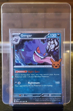 Gengar 057/091 Cosmos Holo Trick or Trade Booster 2024 Pokemon TCG English - Image 1