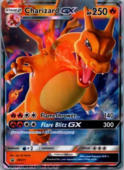 Charizard GX SM211 Promo SM Black Star Promos Pokemon LP - Image 1