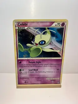 Celebi 3/102 Holo Rare HGSS Triumphant Pokemon Lightly Played - Image 1