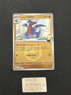 Pokemon Ascended Heroes - Cynthia’s Gabite - 110/217 - Reverse Holo - M/NM - Image 1