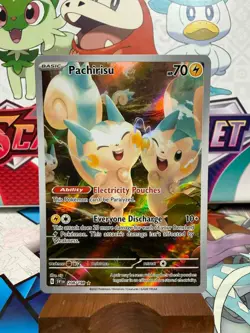 Pachirisu 208/198 Illustration Rare - Scarlet & Violet - Pokemon TCG -SHIPS FAST - Image 1