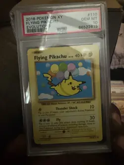 2016 Pokemon XY Evolutions #110 Flying Pikachu PSA 10 GEM MINT - Image 1