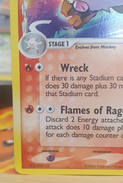 2006 Pokemon STAMPED EX Holon Phantoms Holo PRIMEAPE 50/110 Delta Species - Image 4
