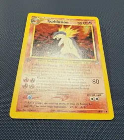 Typhlosion LP 18/111 - 1st Edition Holo Neo Genesis 🏝 Pokemon 2000 WOTC - Image 4