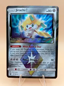 Jirachi ◇ 97/168 Prism Star Rare Celestial Storm Pokemon Near Mint - Image 1