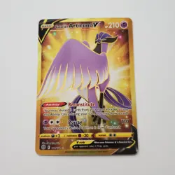 Pokemon Sword & Shield Brilliant Stars Galarian Articuno V Gold 181/172 NM - Image 1