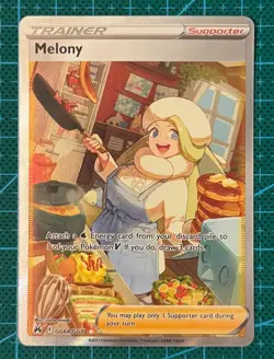 Pokemon TCG Melony GG64/GG70 Ultra Rare Crown Zenith Galarian Gallery - Image 1