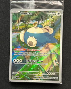 Snorlax #051, Scarlet & Violet 151 Full Art Promo SEALED - Image 1