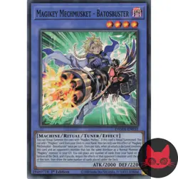 Yugioh Magikey Mechmusket - Batosbuster DAMA-EN032 Super Rare 1st Edition NM - Image 1