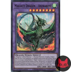 Yugioh Magikey Dragon - Andrabime DAMA-EN037 Super Rare 1st Edition NM - Image 1