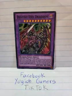 Yu-Gi-Oh Destiny End Dragoon DESO 1st Edition Super Rare Light Played - Image 1