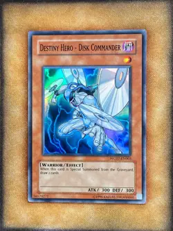 Yugioh Destiny Hero - Disk Commander WC07-EN003 Super Rare NM - Image 1