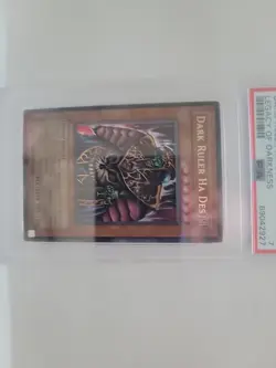 YUGIOH! PSA 7 MINT 2003 Dark Ruler Ha Des LOD-001 Legacy of Darkness ULTRA RARE - Image 3