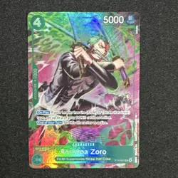 One Piece Card Game Roronoa Zoro Holo OP13-037 5000 Power - Image 1