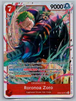 Roronoa Zoro EB04-007 Super Rare Adventure on Kami's Island One Piece Foil NM - Image 1
