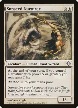 Magic the Gathering 1x FOIL SP Sunseed Nurturer - Shards of Alara x1 - Image 1