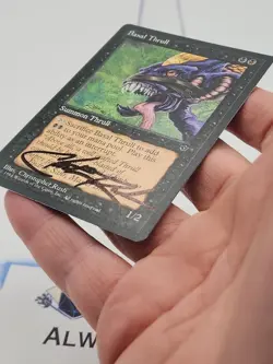 Basal Thrull SIGNED CHRISTOPHER RUSH GEN 3 MTG Fallen Empires #M *CCGHouse* - Image 3