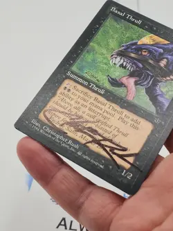 Basal Thrull SIGNED CHRISTOPHER RUSH GEN 3 MTG Fallen Empires #M *CCGHouse* - Image 4