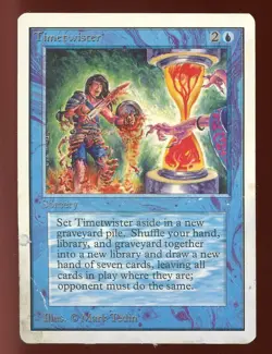 1994 Unlimited Timetwister ~ Vintage MTG/Magic - Image 1
