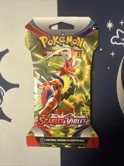 Pokemon TCG One Sleeved Booster Pack Scarlet and Violet Base Set - Image 1