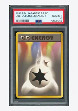 Pokemon PSA 10 Double Colorless Energy 1996 Base Set Japanese - Image 1