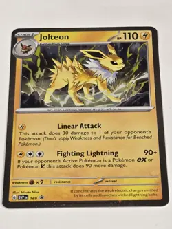 Jolteon (Cosmos Holo) 169 Holo Rare Scarlet & Violet Promo Pokemon Holo NM Promo - Image 3