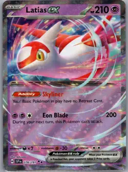 Latias ex 076/191 Double Rare Surging Sparks Pokemon Near Mint - Image 1