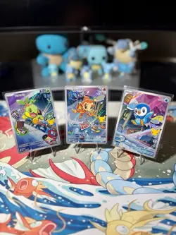 First Partner Illustration Promos (Sinnoh) Turtwig Piplup Chimchar Pokemon TCG - Image 1