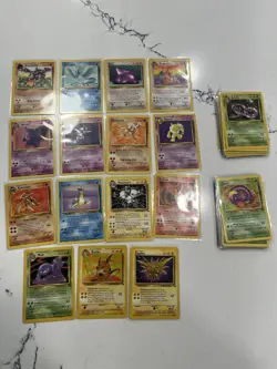 Pokemon TCG WOTC Vintage FOSSIL Complete Non Holo Set 16 - 62 Rares Gengar - Image 1
