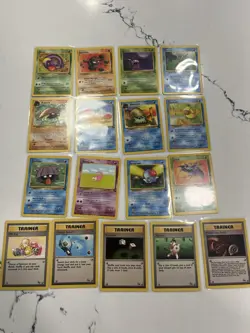 Pokemon TCG WOTC Vintage FOSSIL Complete Non Holo Set 16 - 62 Rares Gengar - Image 4