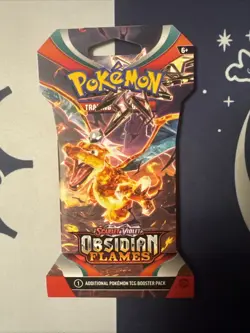 Pokemon TCG Scarlet & Violet Obsidian Flames Sleeved Booster Pack - Image 1