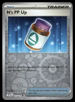 N's PP Up Journey Together 153/159 Uncommon Reverse Holo Pokemon Near Mint - Image 1